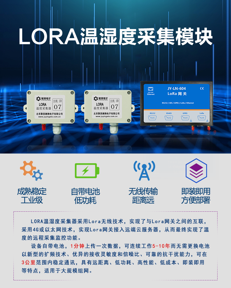 lora系列温度/湿度采集模块