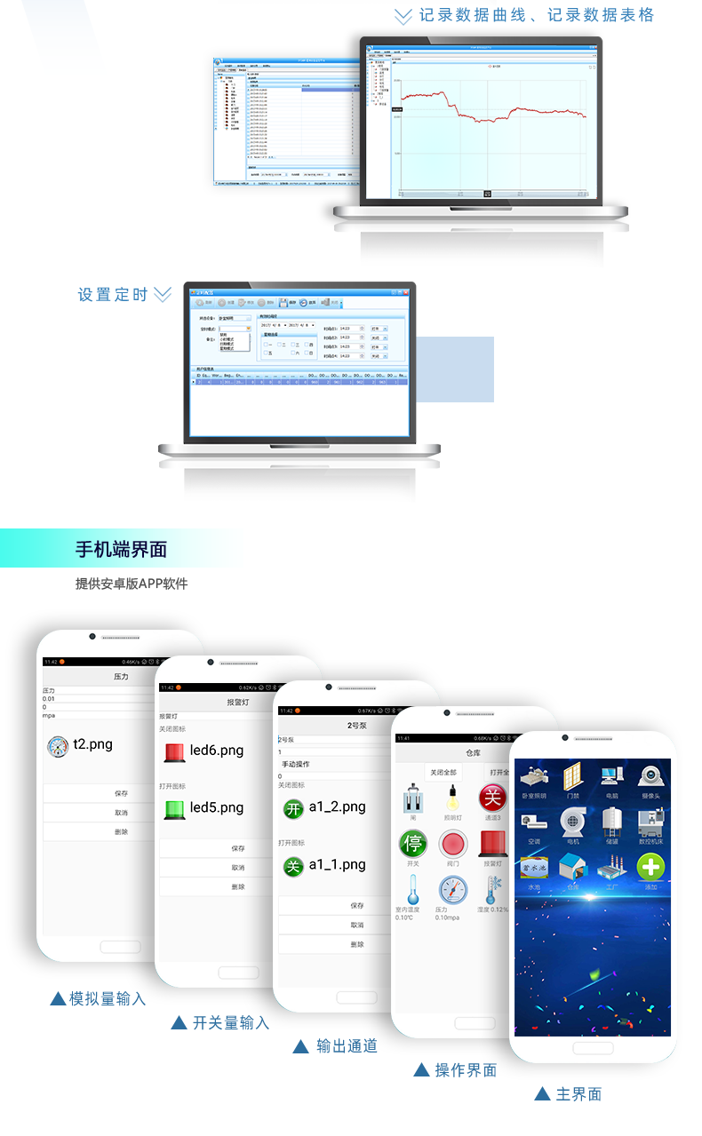 DAM-0400 工业级网络控制模块手机端界面