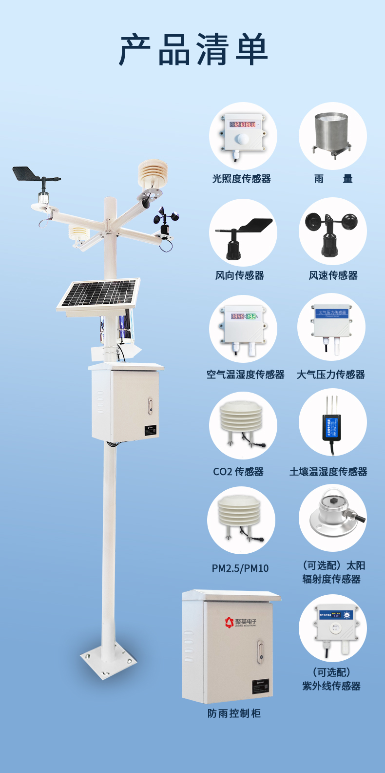 组成农业气象站的各项设备都是高精密仪器