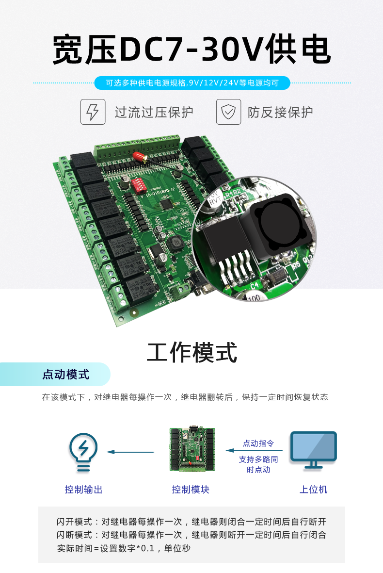 云平台 DAM-1616 GPRS版 远程智能控制器工作模式