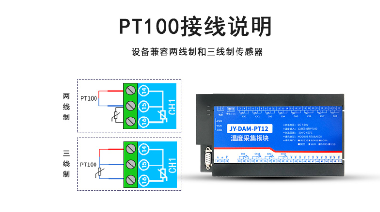 PT100 接线说明