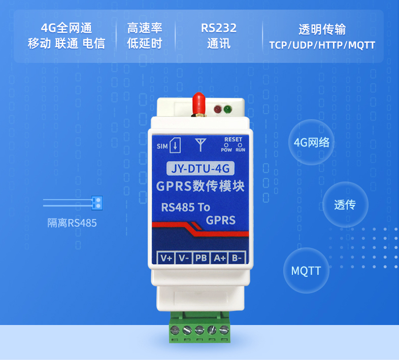 聚英JY-DTU-4G GPRS数传模块