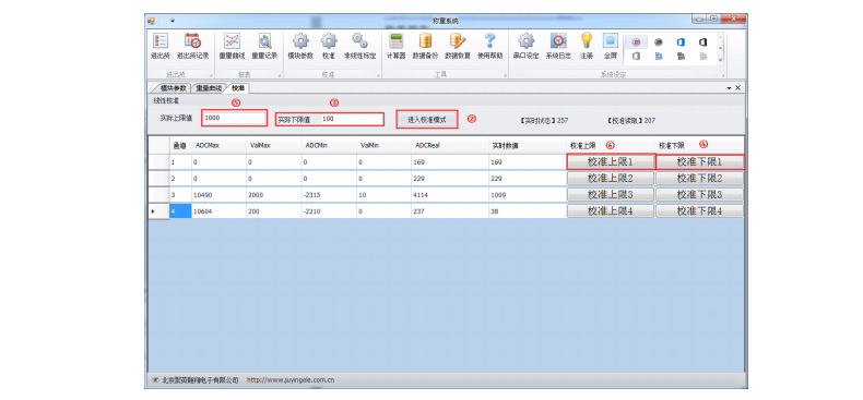 CZ2000G称重变送模块应用界面